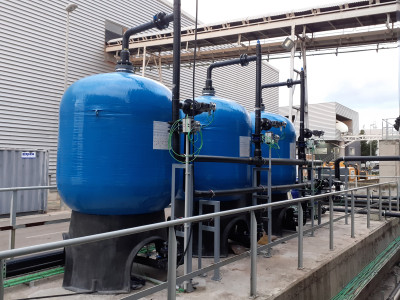 Next delivery water treatment plant digestate process